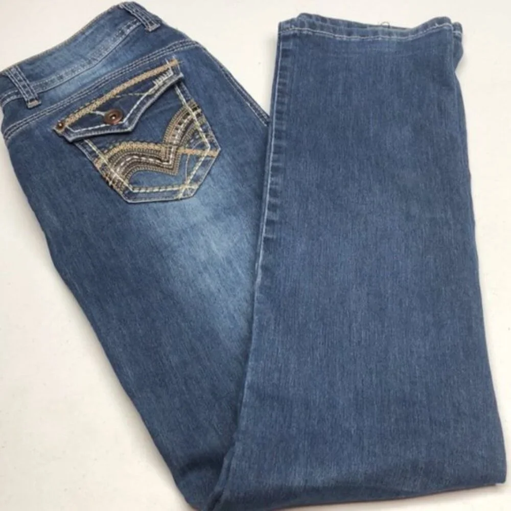 PREMIUM BACCINI FLAP POCKET STRAIGHT JEANS 10/30x32 😎